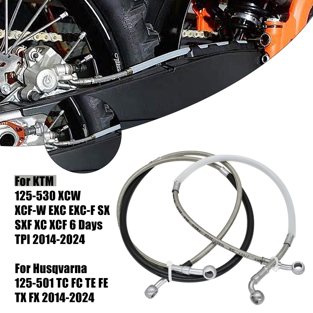 Braided Line - Przewód hydrauliczny hamulca przedniego i tylnego