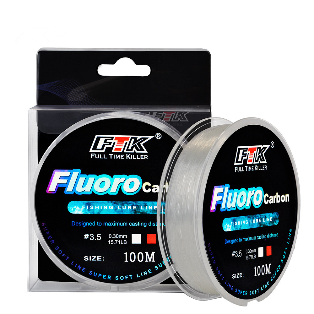 Fluorocarbon Line - 100m Żyłka Węglowo-Fluorowa do Przynęt, Węglowa